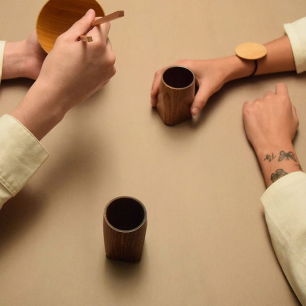 Wood Tea Cup