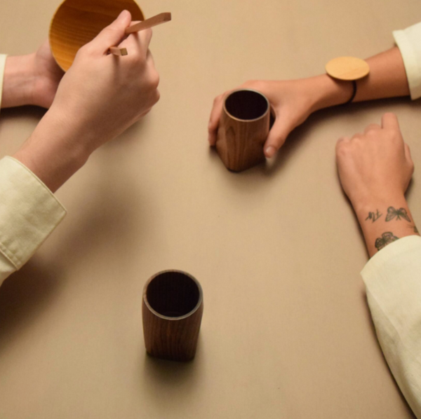 Wood Tea Cup